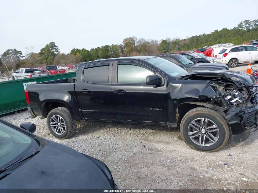 2021 Chevrolet Colorado 2Wd Short Box Wt VIN: 1GCGSBEN9M1182760 Lot: 43913617