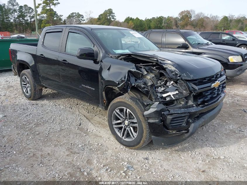 2021 Chevrolet Colorado 2Wd Short Box Wt VIN: 1GCGSBEN9M1182760 Lot: 43913617