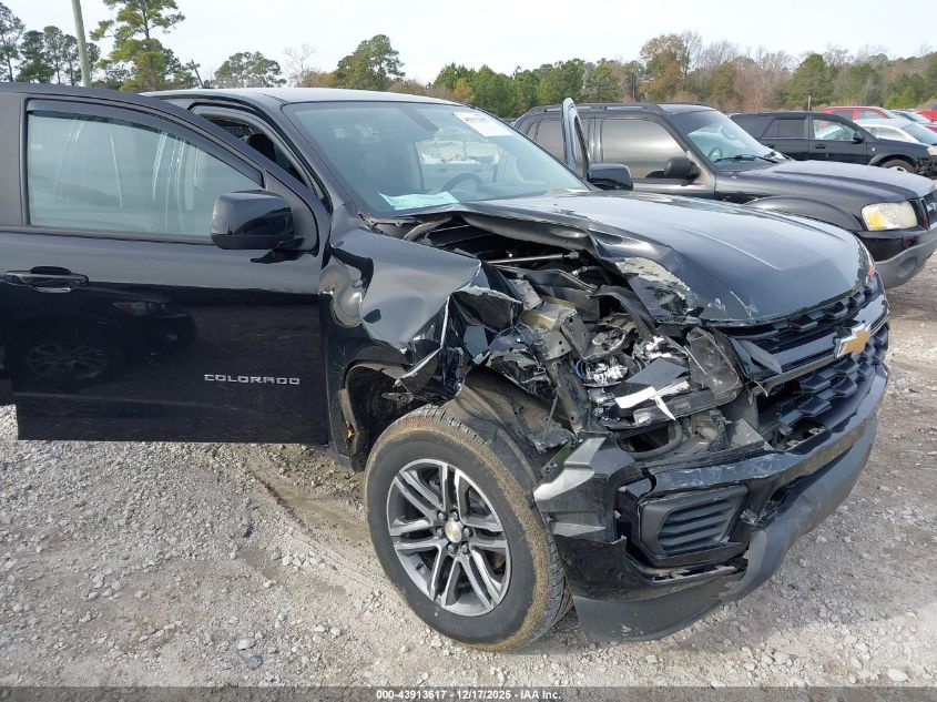 2021 Chevrolet Colorado 2Wd Short Box Wt VIN: 1GCGSBEN9M1182760 Lot: 43913617