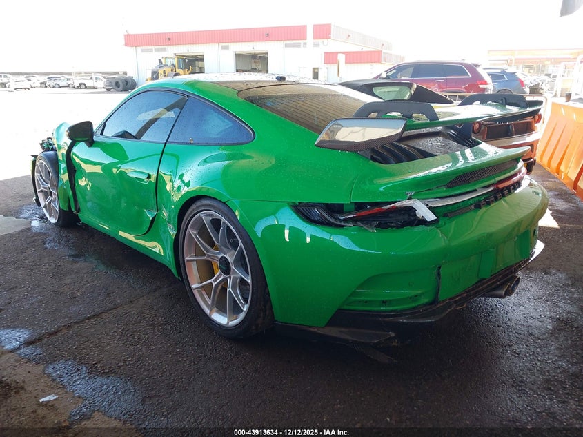 Vin: wp0ac2a93ns269531, lot: 44409242, porsche 911 gt3 20223
