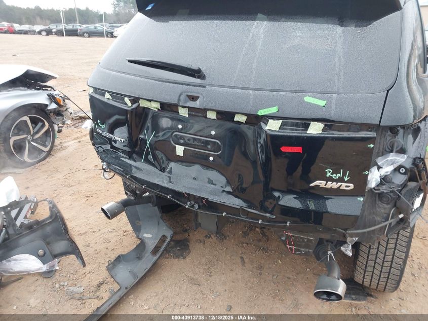 2021 Honda Passport Awd Ex-L VIN: 5FNYF8H54MB040833 Lot: 43913738