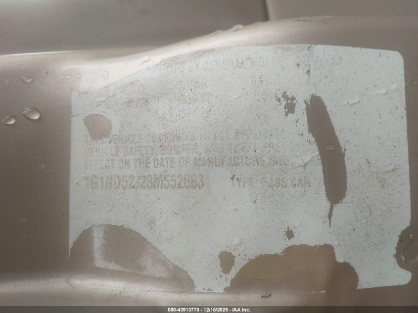 2003 Chevrolet Malibu VIN: 1G1ND52J23M552683 Lot: 43913770