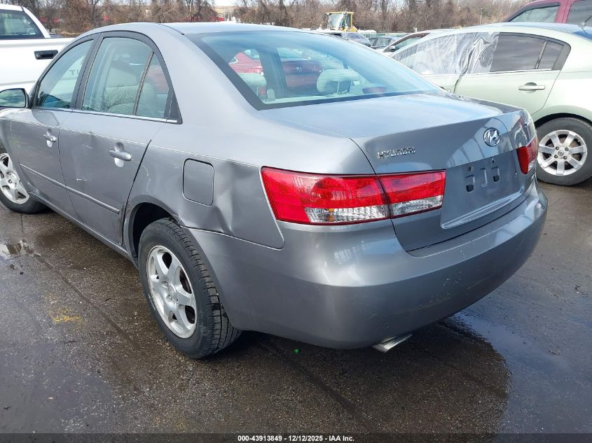 2007 Hyundai Sonata Limited/Se V6 VIN: 5NPEU46FX7H162373 Lot: 43913849