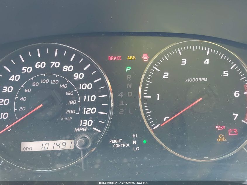 2005 Lexus Gx 470 VIN: JTJBT20X550092140 Lot: 43913851