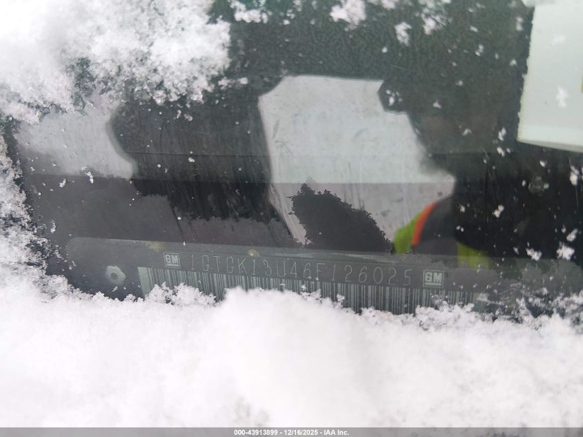 2006 GMC Sierra 1500Hd Sle1/Sle2/Slt VIN: 1GTGK13U46F126025 Lot: 43913899