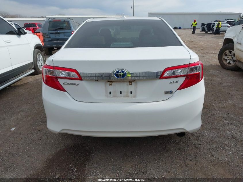 2012 Toyota Camry Hybrid Xle VIN: 4T1BD1FK6CU004848 Lot: 43913906