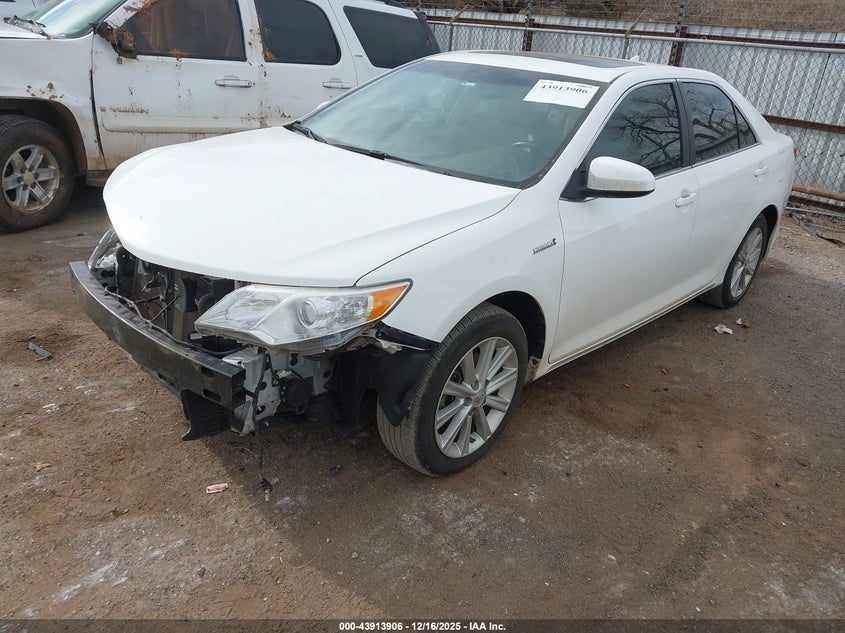Vin: 4t1bd1fk6cu004848, lot: 44409514, toyota camry hybrid xle 20122