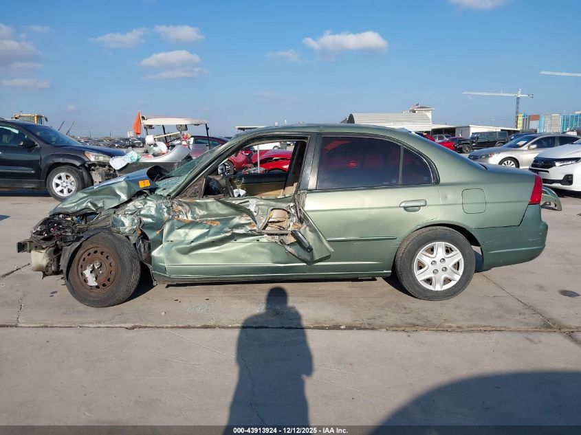 2003 Honda Civic Lx VIN: 2HGES16533H567345 Lot: 43913924