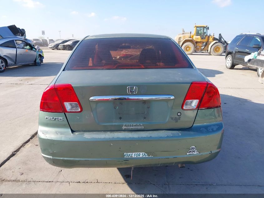 2003 Honda Civic Lx VIN: 2HGES16533H567345 Lot: 43913924
