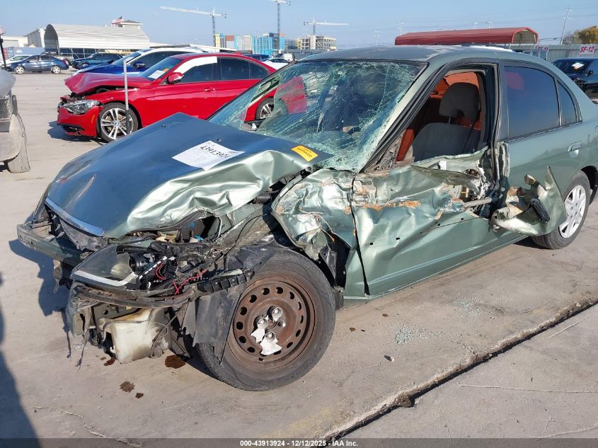 2003 Honda Civic Lx VIN: 2HGES16533H567345 Lot: 43913924