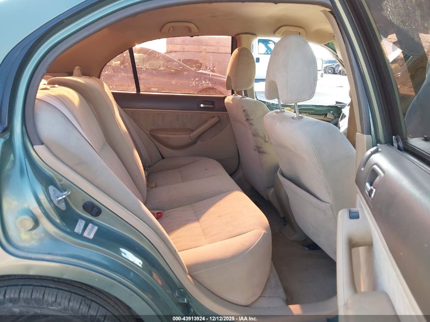 2003 Honda Civic Lx VIN: 2HGES16533H567345 Lot: 43913924