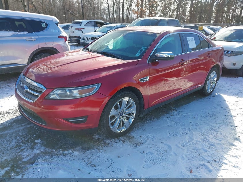 2012 Ford Taurus 3.5 Limited Red Lot 111043913992 Vin 1FAHP2JW2CG121398