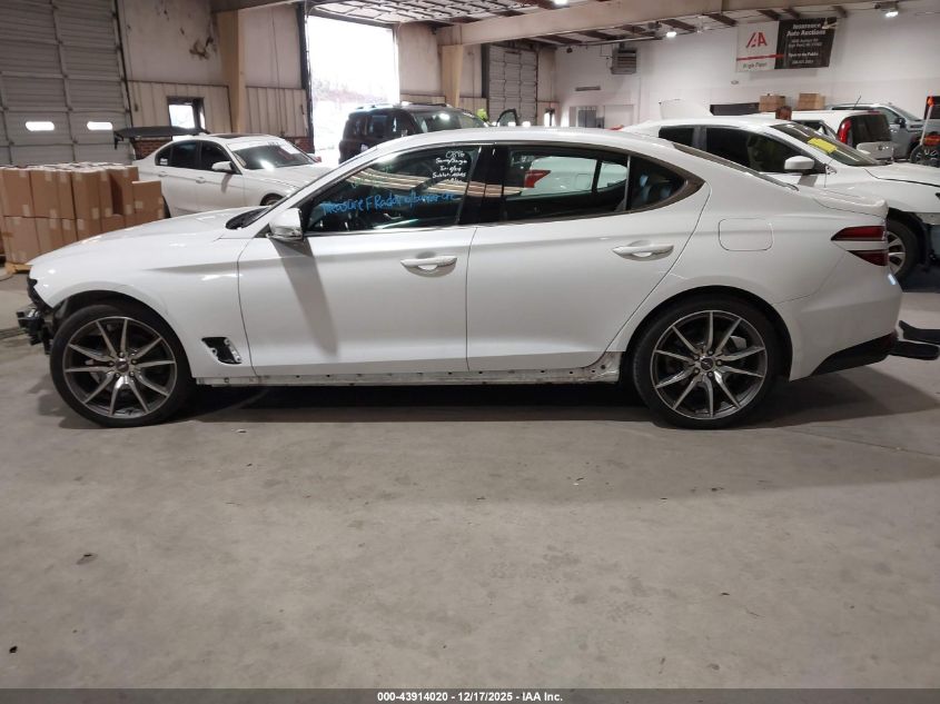 2023 Genesis G70 2.0T Awd VIN: KMTG34TA0PU123786 Lot: 43914020