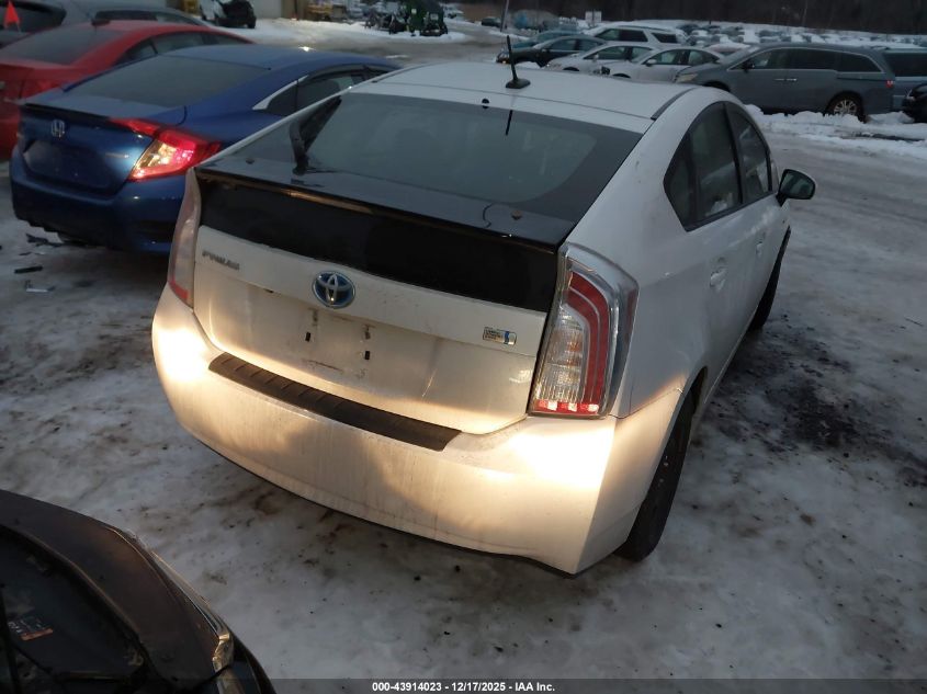 2014 Toyota Prius Four VIN: JTDKN3DU2E0365814 Lot: 43914023