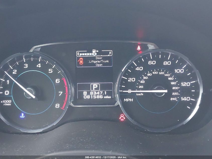 2017 Subaru Forester 2.5I Limited VIN: JF2SJALC0HH477642 Lot: 43914032