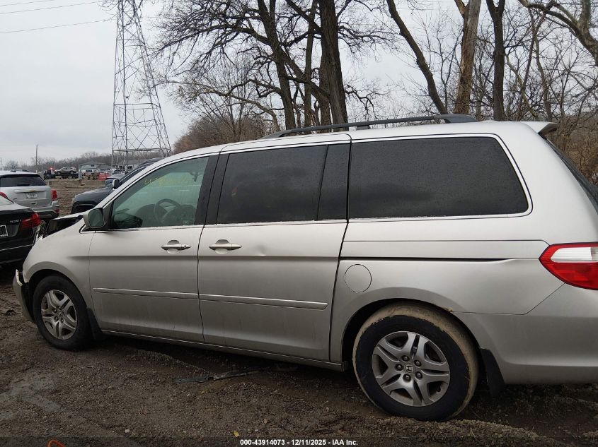 2007 Honda Odyssey Ex-L VIN: 5FNRL387X7B425402 Lot: 43914073