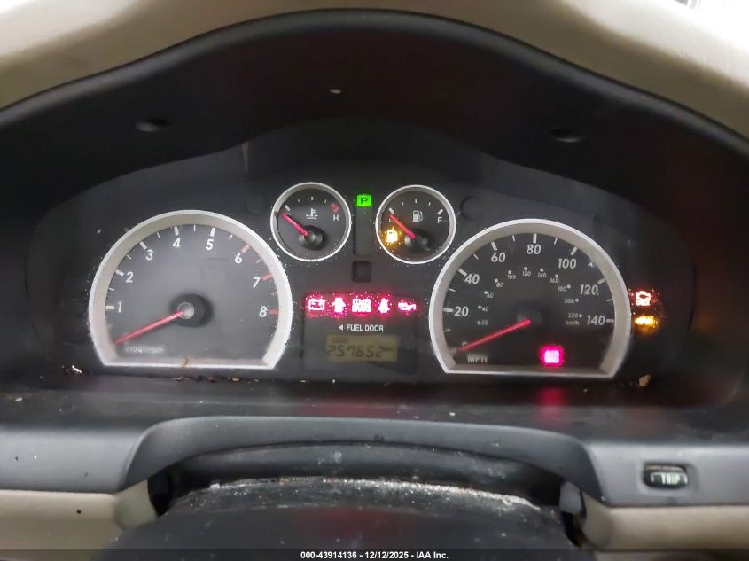 2005 Hyundai Santa Fe Gls/Lx VIN: KM8SC73E25U023422 Lot: 43914136