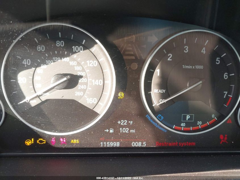 2017 BMW 320I xDrive VIN: WBA8E5G34HNU44902 Lot: 43914157