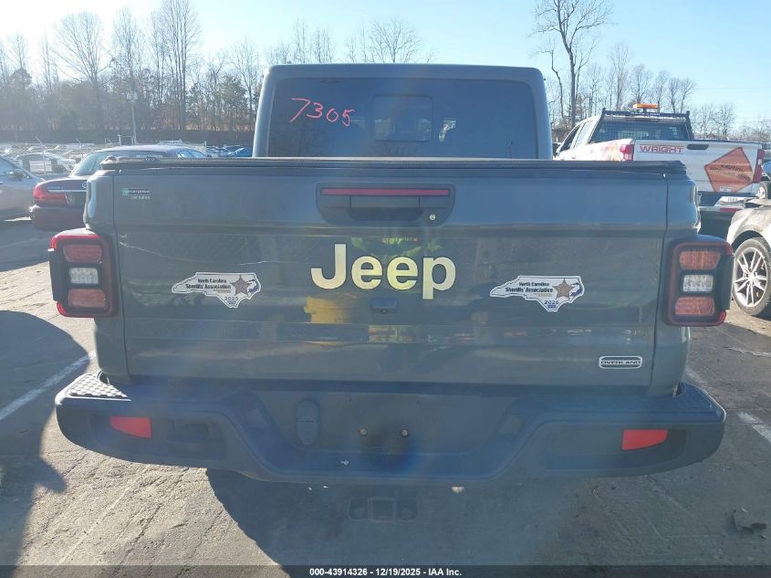 2021 Jeep Gladiator Overland 4X4 VIN: 1C6HJTFG8ML527950 Lot: 43914326