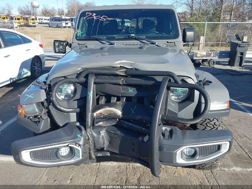 2021 Jeep Gladiator Overland 4X4 VIN: 1C6HJTFG8ML527950 Lot: 43914326