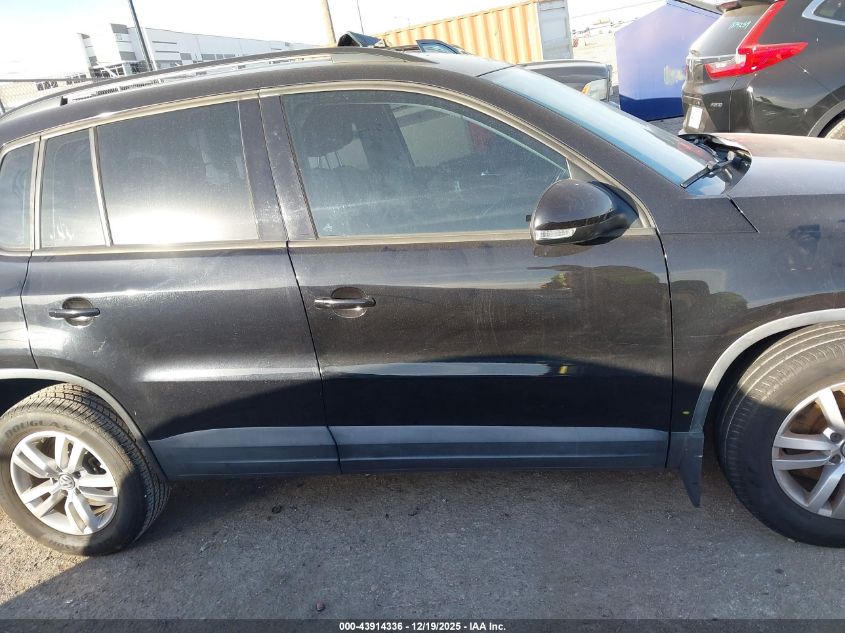 2016 Volkswagen Tiguan S VIN: WVGAV7AX4GW603031 Lot: 43914336
