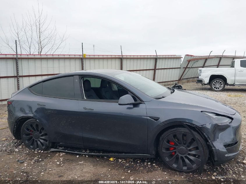 2023 Tesla Model Y Performance Dual Motor All-Wheel Drive VIN: 7SAYGDEF6PF766073 Lot: 43914375
