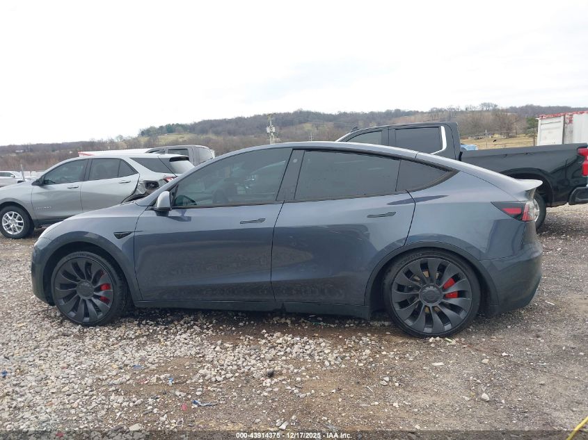 2023 Tesla Model Y Performance Dual Motor All-Wheel Drive VIN: 7SAYGDEF6PF766073 Lot: 43914375