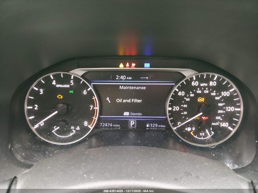 2020 Nissan Altima S Intelligent Awd VIN: 1N4BL4BW5LN323188 Lot: 43914428