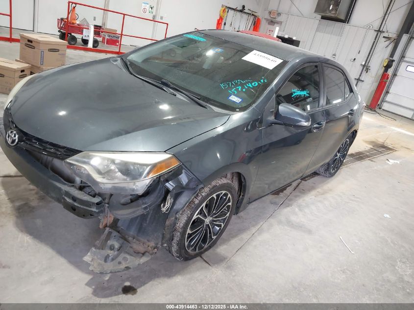 2015 Toyota Corolla S Plus VIN: 5YFBURHEXFP294619 Lot: 43914463