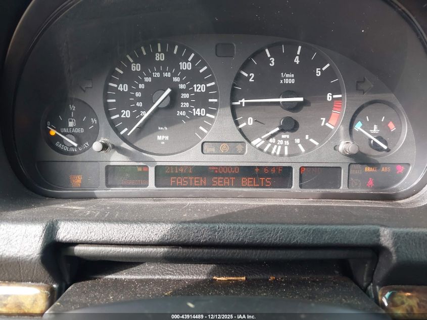 2001 BMW X5 3.0 VIN: WBAFA53511LM76962 Lot: 43914489