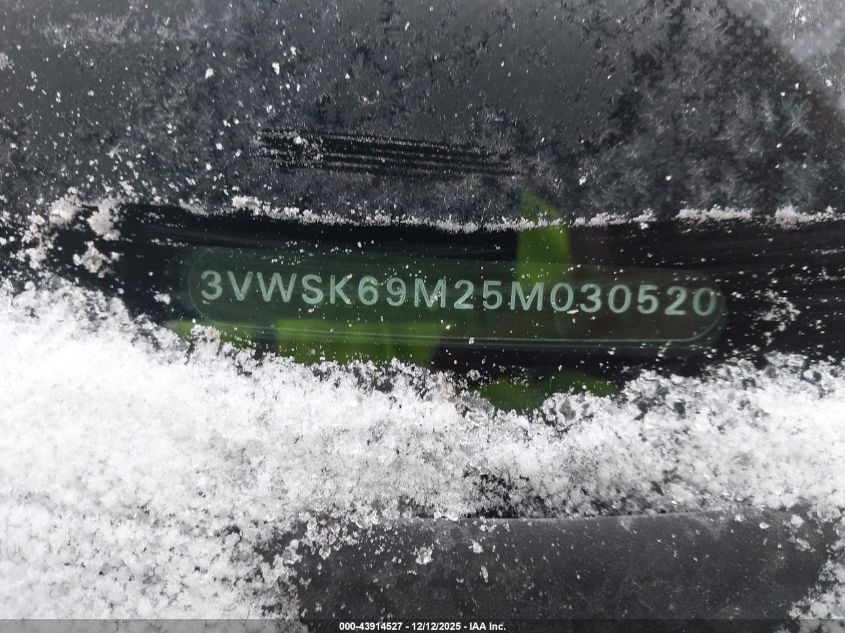 2005 Volkswagen Jetta Gls 2.0L VIN: 3VWSK69M25M030520 Lot: 43914527