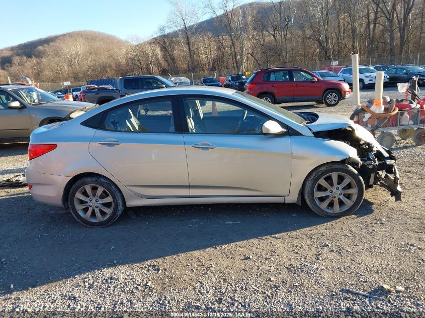 2012 Hyundai Accent Gls VIN: KMHCU4AE2CU193988 Lot: 43914543