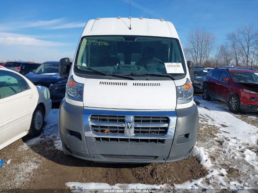 2017 Ram Promaster 3500 Cargo Van High Roof 159 Wb Ext VIN: 3C6URVJG8HE523647 Lot: 43914586