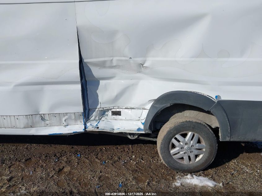 2017 Ram Promaster 3500 Cargo Van High Roof 159 Wb Ext VIN: 3C6URVJG8HE523647 Lot: 43914586