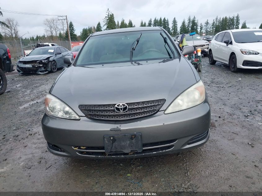 2003 Toyota Camry Le/Se/Xle VIN: JTDBE32K630150788 Lot: 43914694