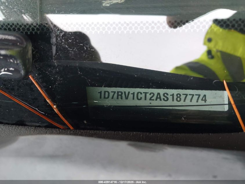 2010 Dodge Ram 1500 Slt/Sport/Trx VIN: 1D7RV1CT2AS187774 Lot: 43914716