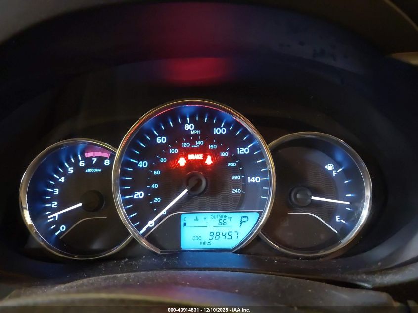 2014 Toyota Corolla Le VIN: 5YFBURHE4EP050558 Lot: 43914831