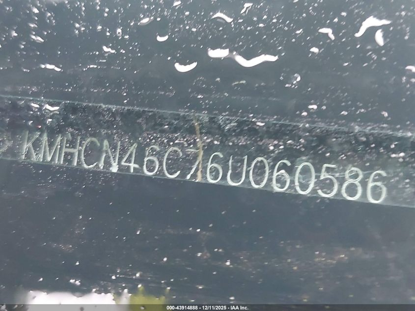 2006 Hyundai Accent Gls VIN: KMHCN46C76U060586 Lot: 43914888