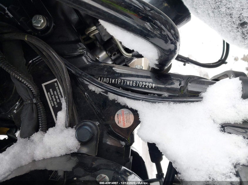 2022 Harley-Davidson Fltrxs VIN: 1HD1KTP17NB670220 Lot: 43914997