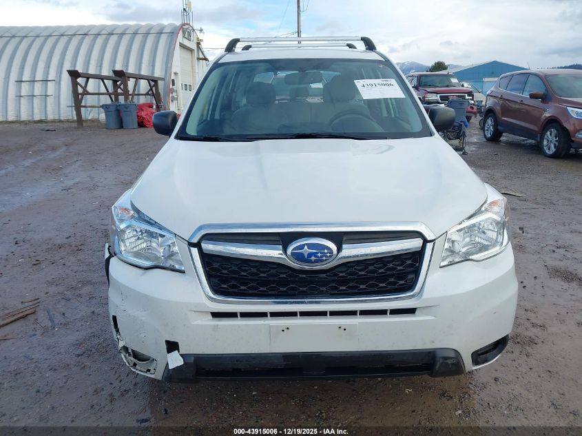 2016 Subaru Forester 2.5I VIN: JF2SJAAC7GG428221 Lot: 43915006