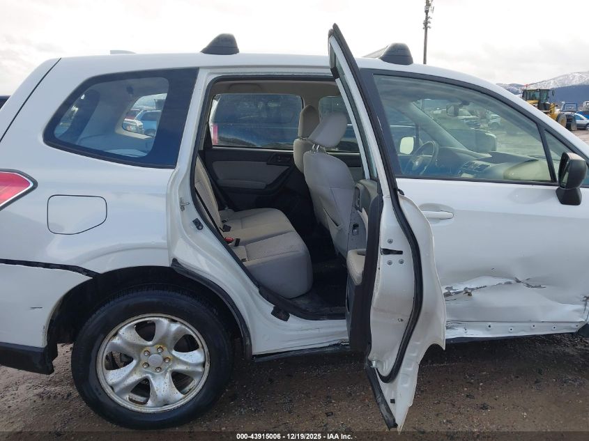 2016 Subaru Forester 2.5I VIN: JF2SJAAC7GG428221 Lot: 43915006