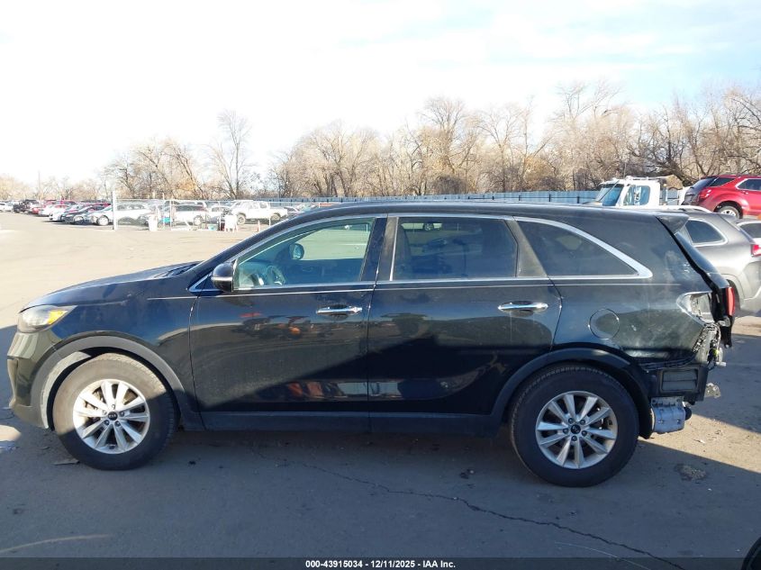 2019 Kia Sorento 2.4L Lx VIN: 5XYPG4A37KG518758 Lot: 43915034