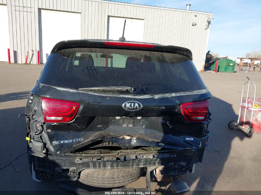 2019 Kia Sorento 2.4L Lx VIN: 5XYPG4A37KG518758 Lot: 43915034