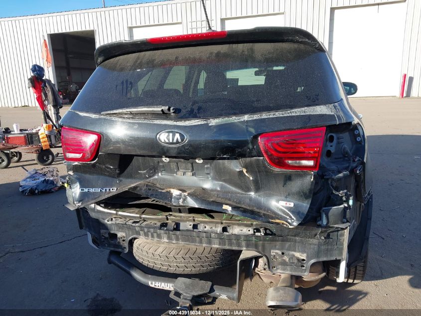 2019 Kia Sorento 2.4L Lx VIN: 5XYPG4A37KG518758 Lot: 43915034