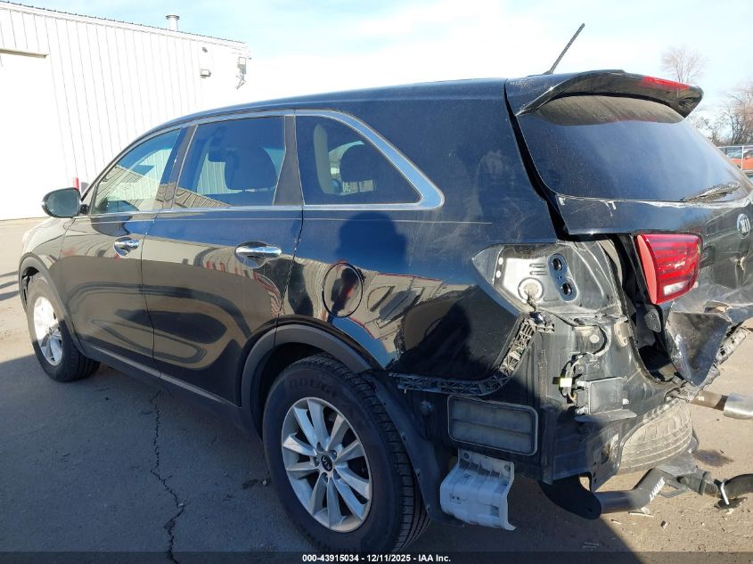 2019 Kia Sorento 2.4L Lx VIN: 5XYPG4A37KG518758 Lot: 43915034