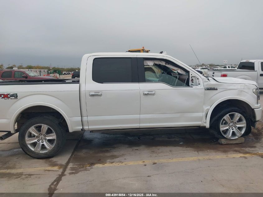 2019 Ford F-150 Platinum VIN: 1FTEW1E48KFB16911 Lot: 43915054