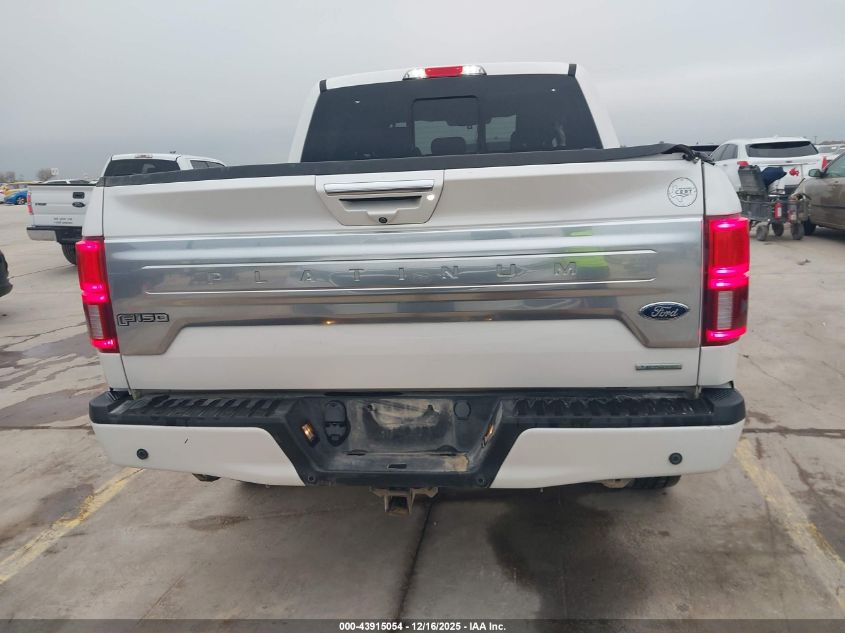 2019 Ford F-150 Platinum VIN: 1FTEW1E48KFB16911 Lot: 43915054