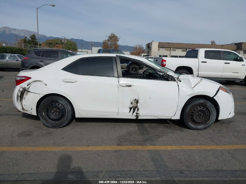 2016 Toyota Corolla Le VIN: 5YFBURHE2GP524476 Lot: 43915064