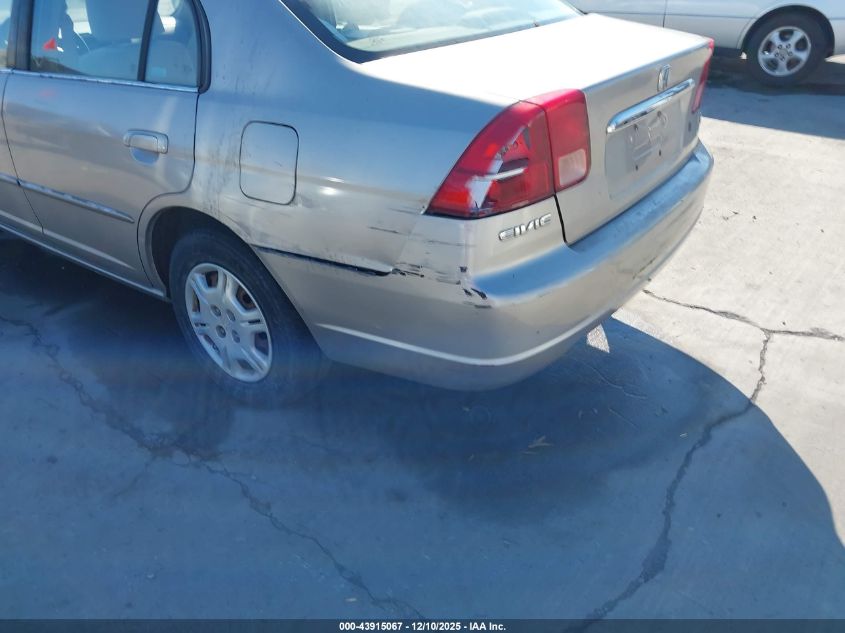 2002 Honda Civic Lx VIN: 2HGES16522H598939 Lot: 43915067