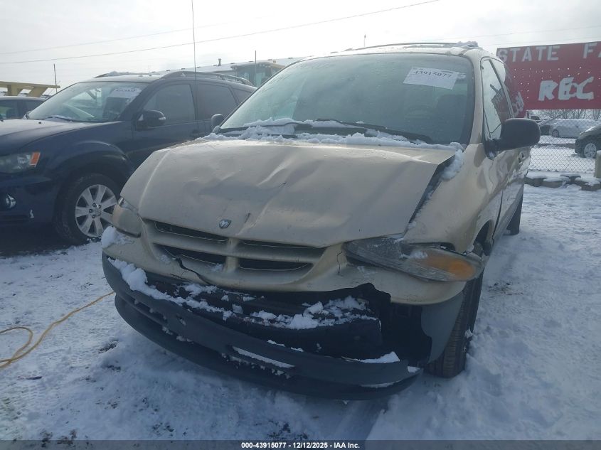 2000 Dodge Grand Caravan Se VIN: 1B4GP44G0YB553253 Lot: 43915077